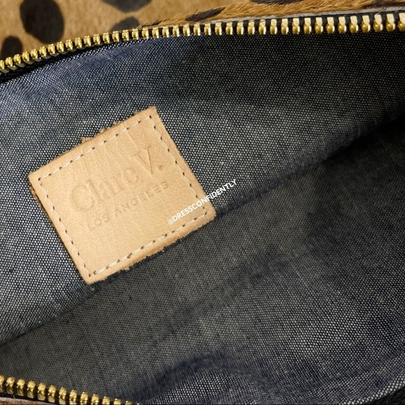 Clare V. Leopard Hair-On Flat Clutch - Picture 7 of 8